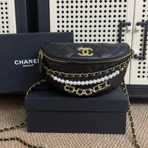 GWP Chanel Bum Bag Quilted Black Bag
